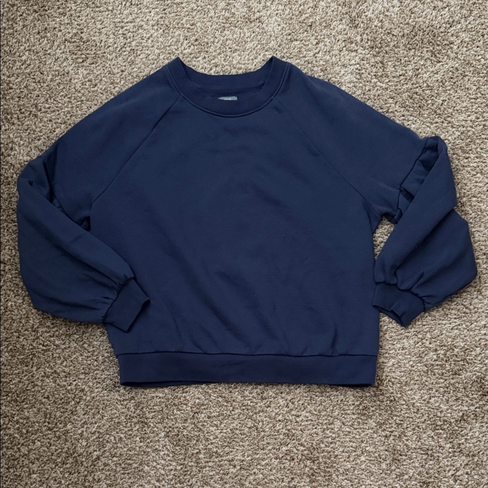 Navy Blue Women's Sweatshirt - Picture 1 of 5
